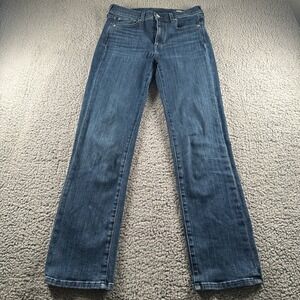 AYR Jeans Womens 28 Long The Pop Straight Stretch Dark Wash Denim 5 Pocket